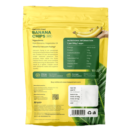 Sulaikha Vacuum Fried Ripe Banana Chips | Premium Kerala Snack