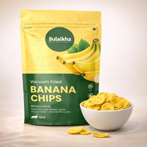 Sulaikha Vacuum Fried Ripe Banana Chips | Premium Kerala Snack