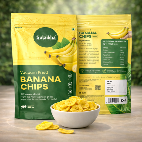 Sulaikha Vacuum Fried Ripe Banana Chips | Premium Kerala Snack